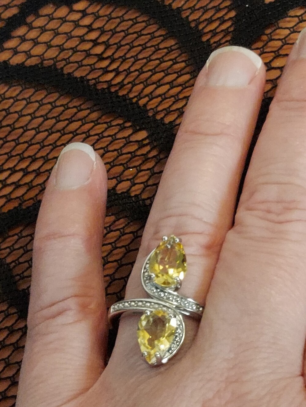 NWT Brazilian Citrine 2.75 CTW Sterling Silver Ring Size 9 - Picture 5 of 5